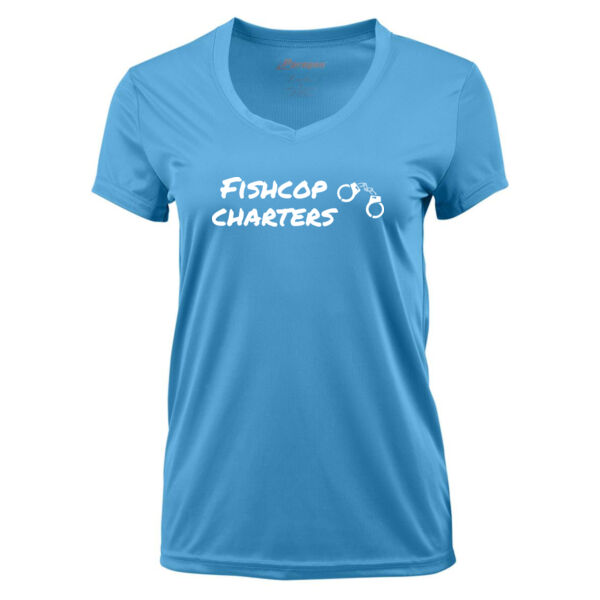 FishCop - Women's Vera V-Neck T-Shirt Thumbnail